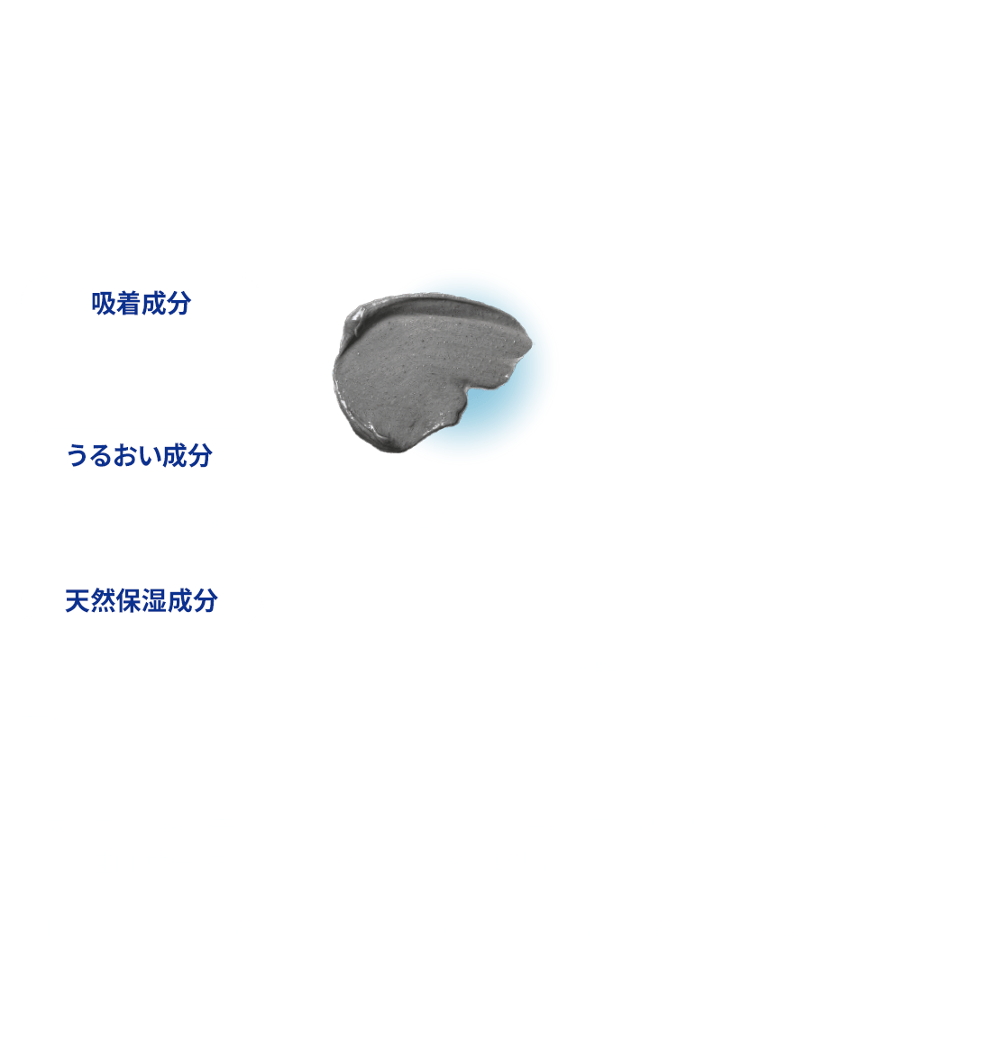 毛穴汚れ吸着 すべすべ肌。